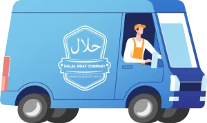Halal Meat Company delivery truck